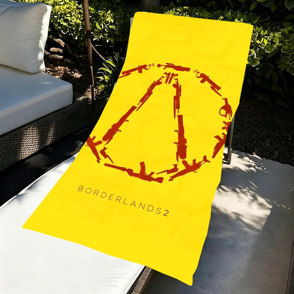 B-Borderlands Gearbox Software Towel Microfiber Beach Towel, Quick-Dry, Sand-Free, Ultra-Fine Fiber, Super Soft.