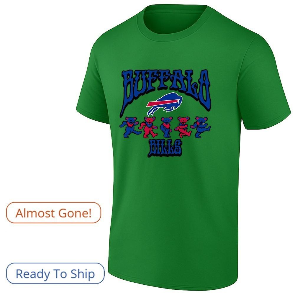 NFL Bills Grate*ful Dead Dancing Bears Shirt Size S-5XL Unisex Unisex T-Shirt L