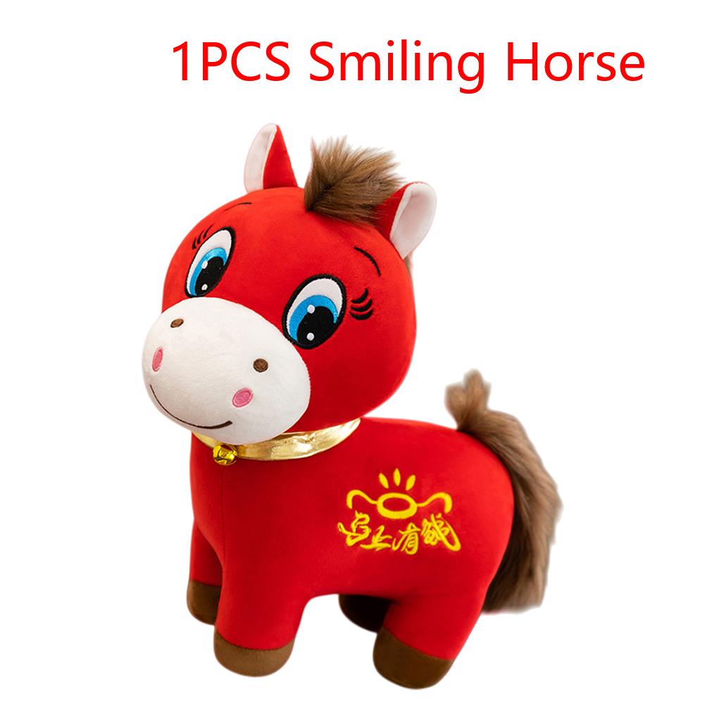 2026 Year of The Horse Stuffed Animal Chinese New Year Plush Horse Mascot Doll for Spring Festival Gifts Blessing Souvenir