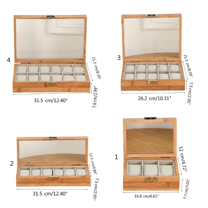 Wood Watch Case Watch Storage Box Stylish Watch Container Practical Watch Holder Watch Organizer Wood Material for Watch