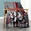 Juventus Personalized Name Blanket Cozy Personalized Blanket Warmthful Decor Perfect for Office Picnics Living Room Couch Ideal for All Seasons