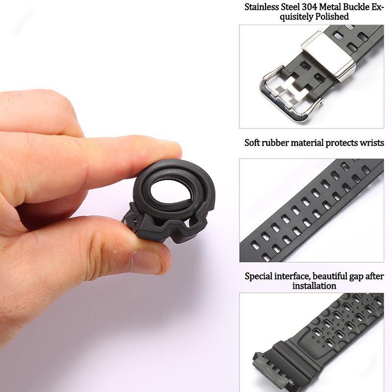 Black Resin Strap For Casio G-SHOCK RANGEMAN GW-9400 GW-9300 Watch Band TPU Men Band Sport Waterproof Bracelet Watch Accessories
