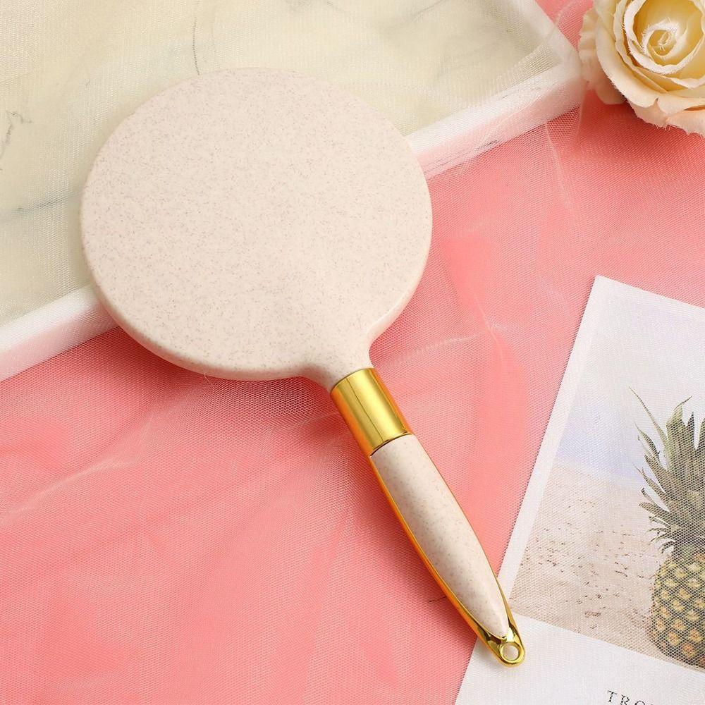 

Винтажное зеркало для макияжа Портативное косметическое компактное зеркало Горячее ручное зеркало SPA салон макияж Style 01-yellow