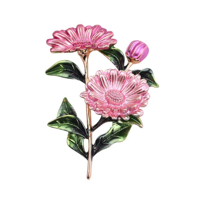 

Высококачественная изысканная брошь-роза со стразами, эмалированный корсаж, аксессуары для одежды, ювелирные изделия, место