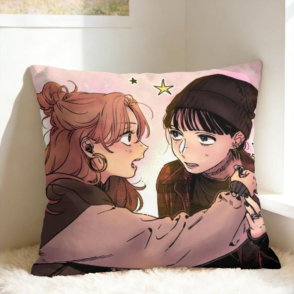 Mitsuki Koga Aya Green Yuri Pillow Cover Fashion Pillow Case For Sofa Bedroom Home Decor Design Pillowcases Gift