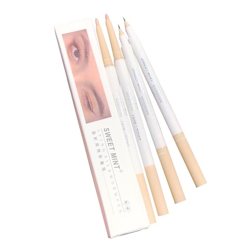 The High-gloss Brush of The Horizontal Silkworm Pen Brightens The Eyelids and Outlines Down To The Two-in-one Fine Tip