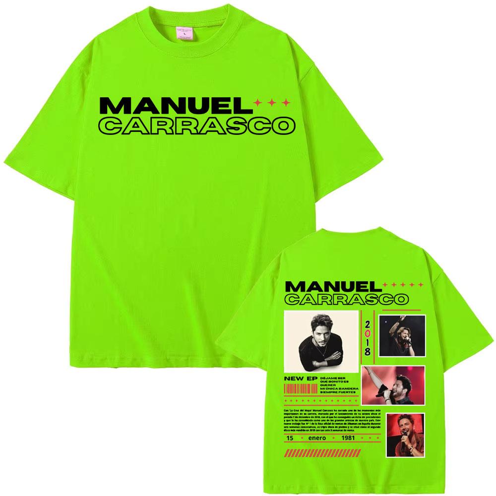 Rapper Manuel Carrasco Album Tour Cover T Shirt Men's Women Fashion Hip Hop Vintage T Shirts Summer Pop Art High Quality T-shirt