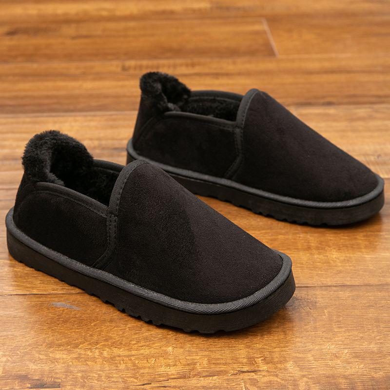 Men s Winter 2025 Fleece-Lined High-Top Snow Boots - Thick, Warm, Cold-Proof Northeast Style Size 44