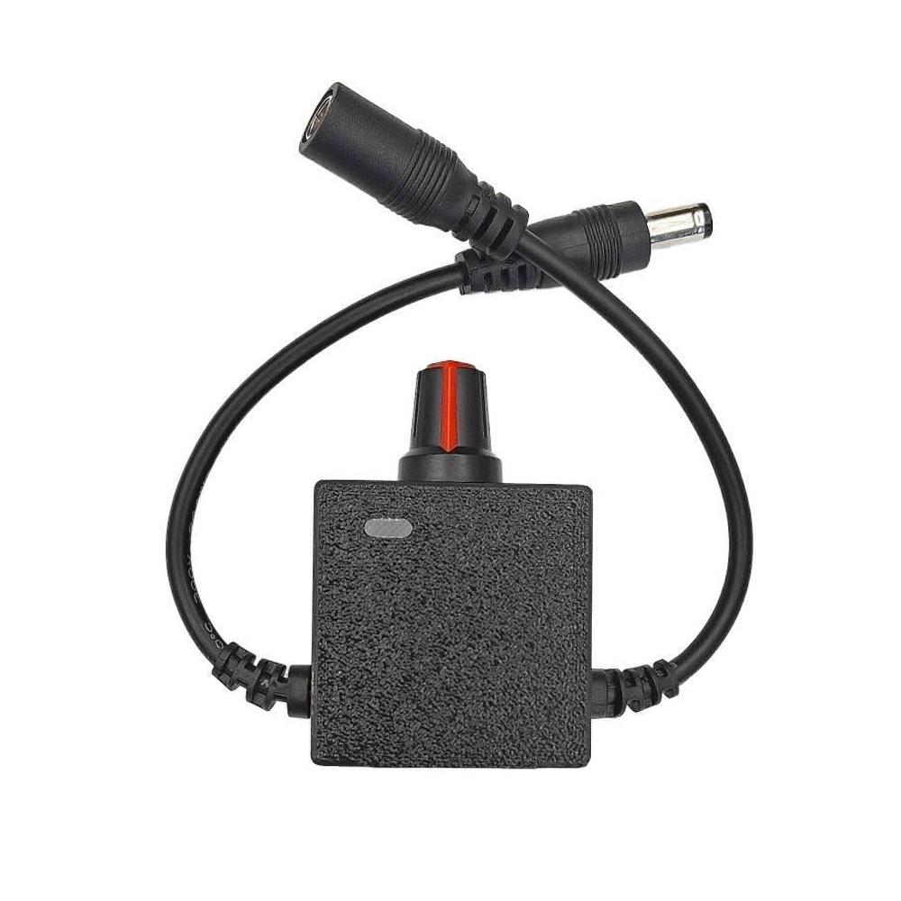 5,5x2,1mm Stecker-Buchse PWM Drehzahlregler Lüfterdrehzahlregler DC4,5-24V 2A Motor Drehzahlregler Zweidrahtschalter