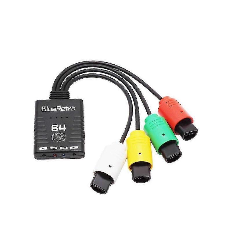 Bluetooth Wireless Game Controller Adapter for N64 Console Support Up to Four Wireless Game Control