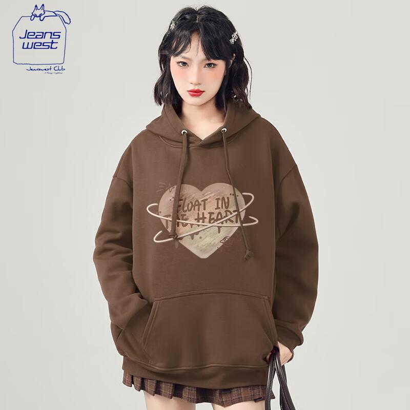 JEANSWEST CLUB Unisex Casual Hooded Sweatshirt