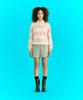 ERER Oxford Collar Stripe T-Shirt Pink
