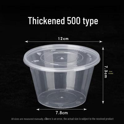 Round Clear Disposable Food Containers with Lids