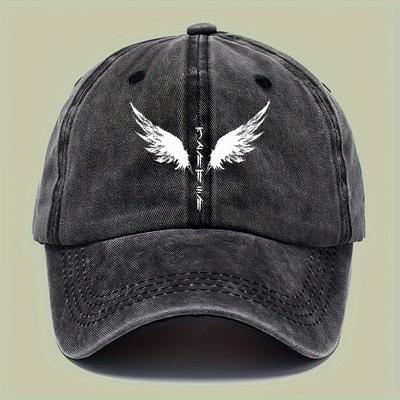 Vintage Washed Baseball Cap with Print Retro Dad Hat Style for MenAppropriate for Any Season