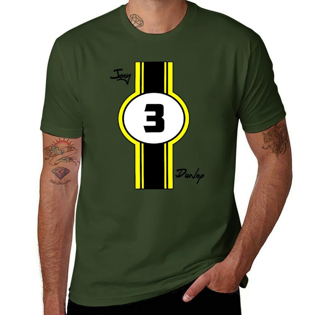 Joey Dunlop T-Shirt Plus Size Tops Kawaii Clothes Plain White T Shirts Men