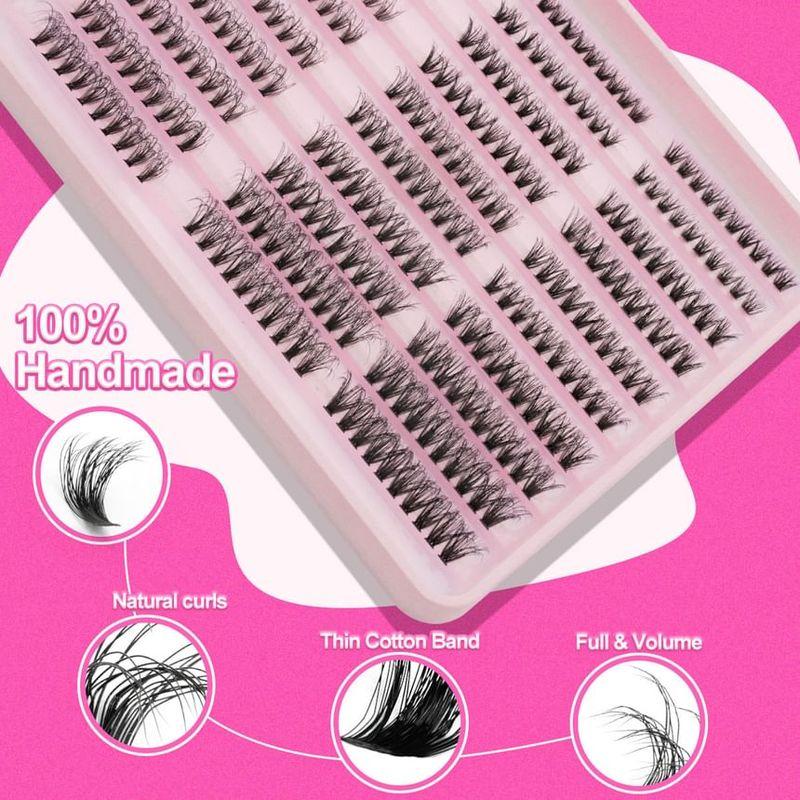 Lashie - Set: Curl Multipack False Eyelashes Cluster (Various Designs)