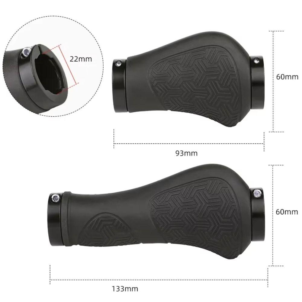 Black Bicycle Handlebar Grips 133mm 93mm Bicycle Parts Durable Bike Handle Grip