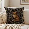 Boho Woodland Accent Animal Pillow Case Breathable Organic Short Plush Cushion Covers Wrinkle-Resistant Soft Durable