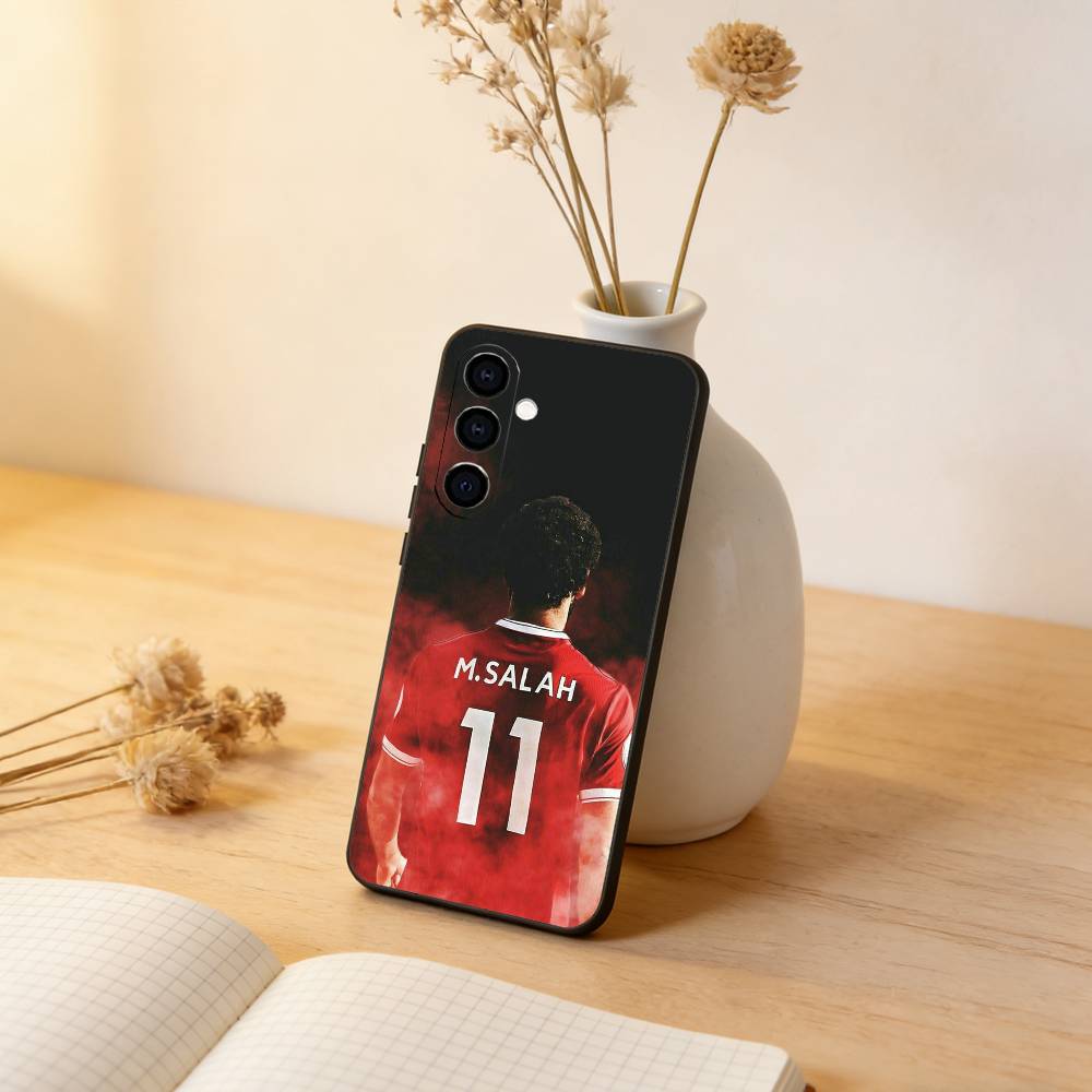 

Football M-Mohamed S-Salah 11 Phone Case Black Silicone Soft For Samsung Galaxy A73,A72,A71,A70,A53,A52,A51 Samsung a11