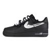 Nike Air Force 1 Graffiti Manuscript Slip Resistant Abrasion Resistant Low top Skateboard Shoes Unisex Black White CW2288-001(Team619-)