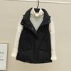 Taglie forti Nuovo caldo autunno inverno gilet corto da donna tasche del cappotto giacca casual senza maniche da donna gilet solido per donna