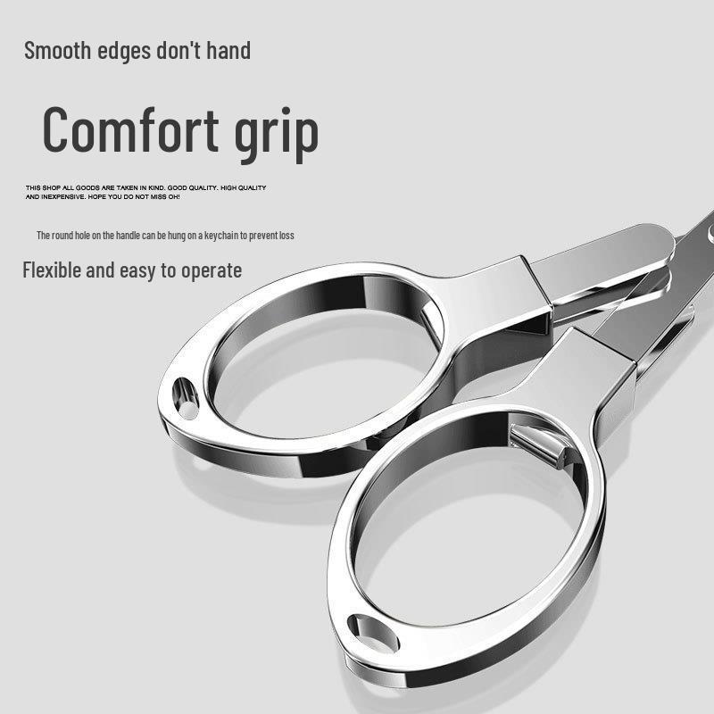 German Stainless Steel Foldable Fishing Scissors - Multi-functional Line Cutter & Lead Sheet Shears