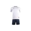 Li Ning Plain Round Neck Football Jersey Set Men Tops White AATS055-1