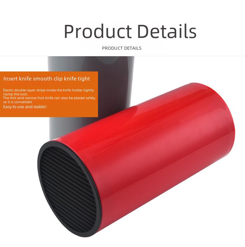 Nordic Style Multifunctional Kitchen Knife Holder - Simple Plastic Storage Block