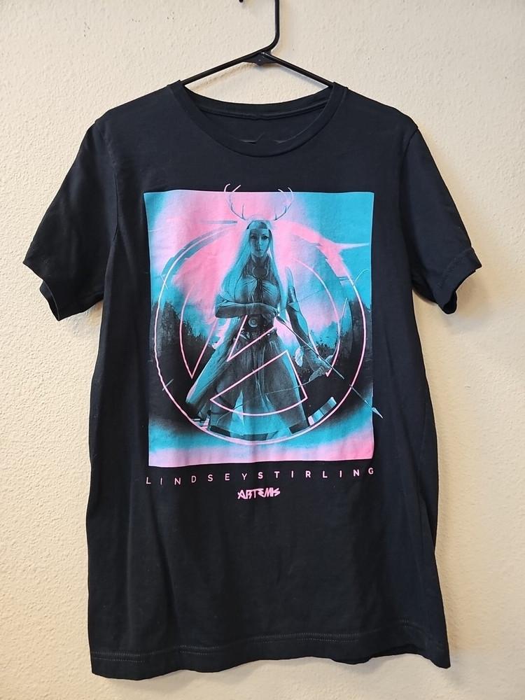 Lindsey Stirling VTG black T-shirt short sleeve All sizes 1F2451 Unisex T-Shirt L