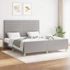 Vidaxl Bed Frame Without Mattress, Light Gray, 160X200 Cm, Upholstered