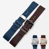 Watch Strap for Cartier Sandoz Santos 100 W20073X8 W20106X8 W2020008 Silicone Rubber Bracelet Men Women Black Belt 20 23 25mm