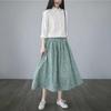 Women's Floral A-Line Skirt, Summer High-Waisted Slimming Design