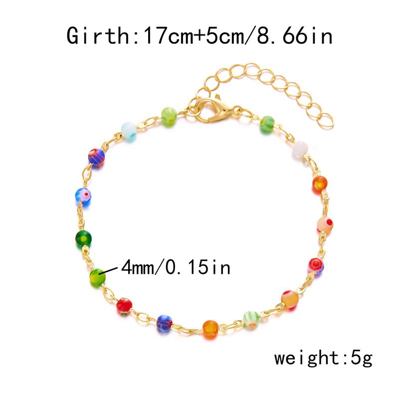 Bohemia Crystal Chain Anklets for Women Foot Accessories Summer Beach Barefoot Sandals Bracelet ankle on the leg Female Jewelry