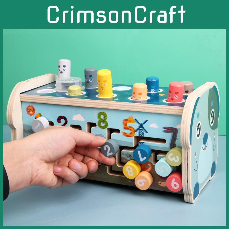 Whacka Multifunction Wooden Mole Children Toy Focus Cognitive Gift Development