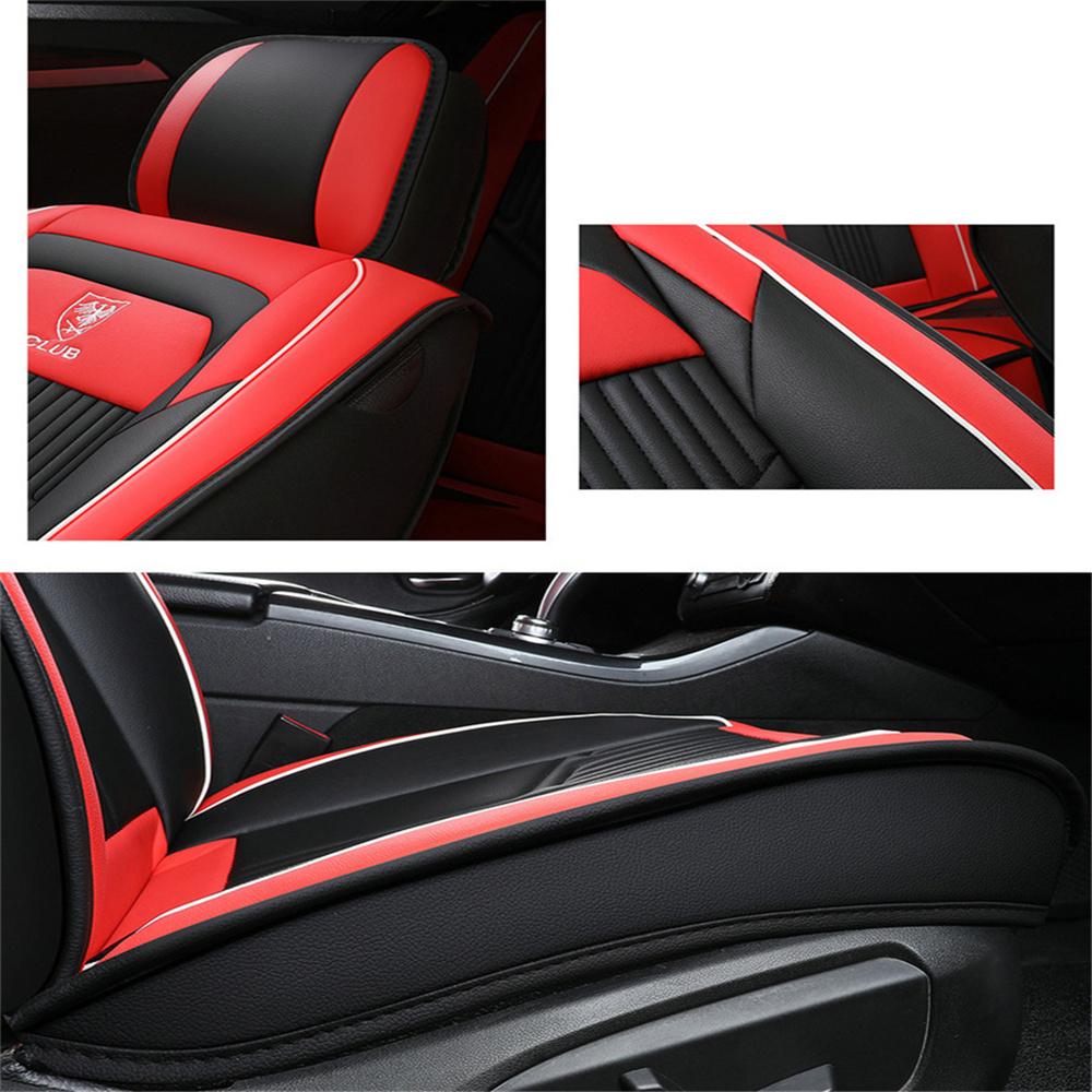 5-Sitzer Luxus Abriebfeste Leder Sitzbezug Auto SUV Voll Vorne+Hinten Universelles Sitzkissen