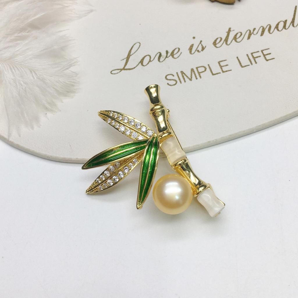 Autumn and winter clothing accessories: bean sprout, five-petal flower, and wheat stalk tian Freshwater pearl suit brooch, corsage, pin