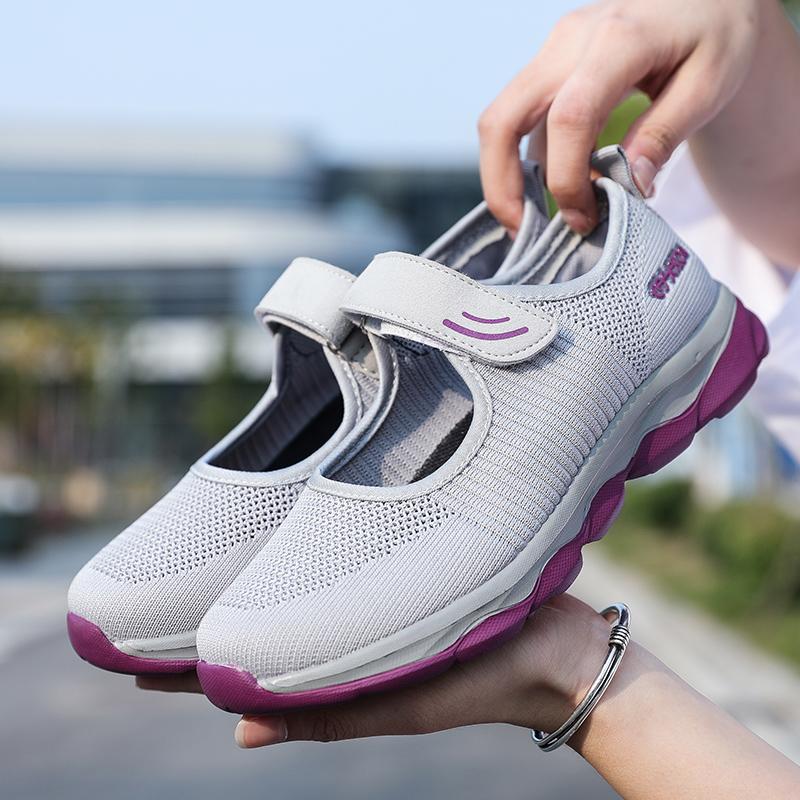 Fashion Summer Fashion Women's Flat Shoes Women's Breathable Mesh Casual Sports Shoes Women's Boat Shoes Hollowed Out Casual Shoes