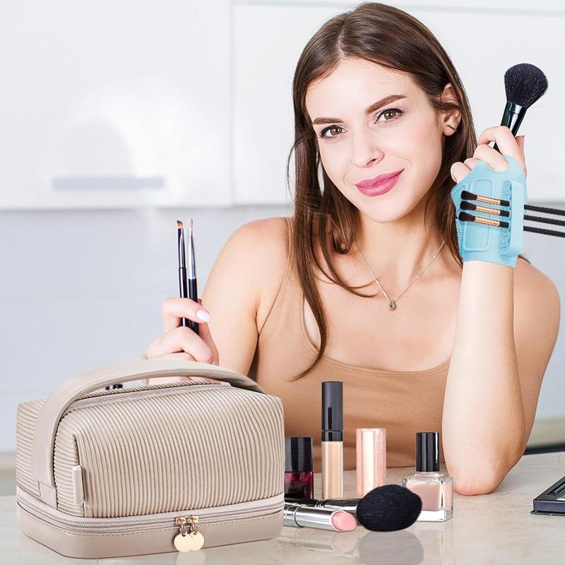 1PC Silicone Makeup Auxiliary Wrist Strap Multifunctional Makeup Brush Beauty Tool Strap Cleaning Area Wrist Strap