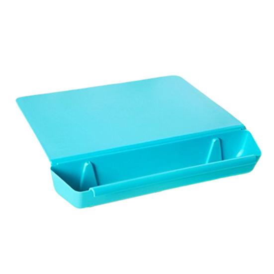 2-in-1 Acrylic Cutting Board with Food Container Slot Thickened Chopping Board for Food Prep Dishwasher Safe Kitchen Accessory