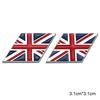 1 Pair 3D Metal National Flag Car Badge Sticker Side Fender Emblem Decal High-Quality Automotive Styling Accessories