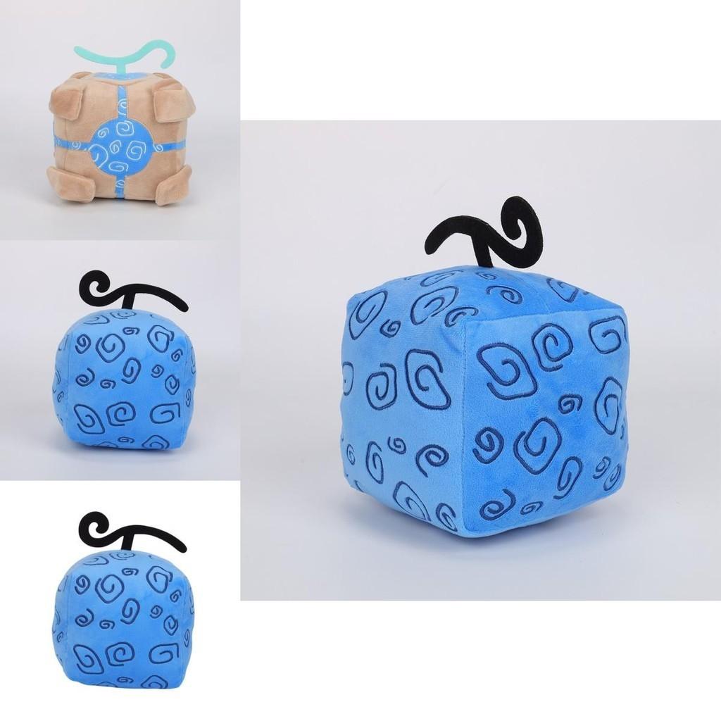 Blox Fruits Plüschtier in lila Leopardenmuster-Box Weiches und flauschiges Stofftier für Kinder 15 cm Höhe