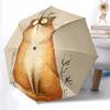 1 Stück Katzenbart Automatisches Öffnen/Schließen Regenschirm Kompakter Faltregenschirm, Ganzjahres-Tragbarer Regenschirm für Damen/Herren F1124002