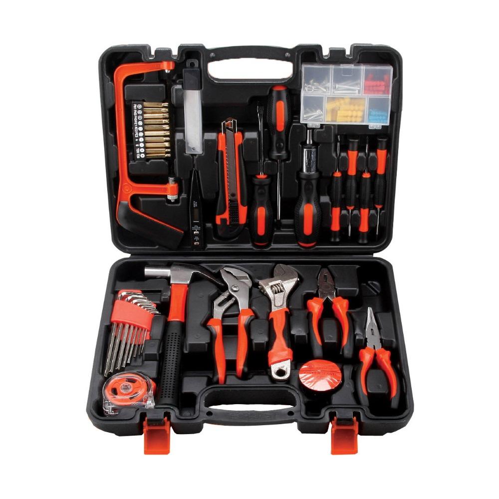Multifunctional Household Hardware Tool Set, Electrician Woodworking Set Combination Maintenance Portable Toolbox