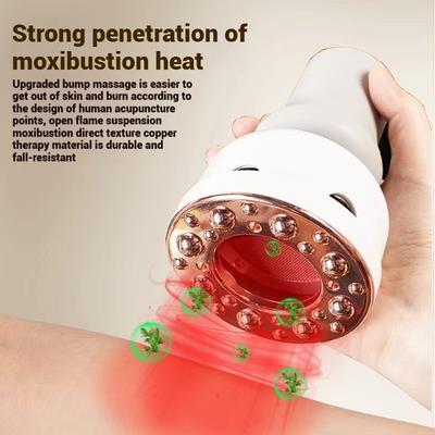 Electric Guasha Scraping Massage Cupping Body Muscular Vacuum Suction Cup IR Heat Fat Burner Slimming Device For Relaxation