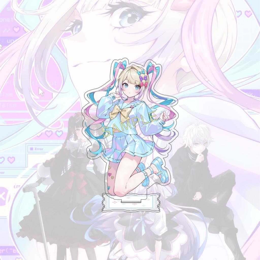 Anime NEEDY GIRL OVERDOSE 15 cm Acrylic Standing Figure Model Desktop Decoration Fan Collection Gift Keychain