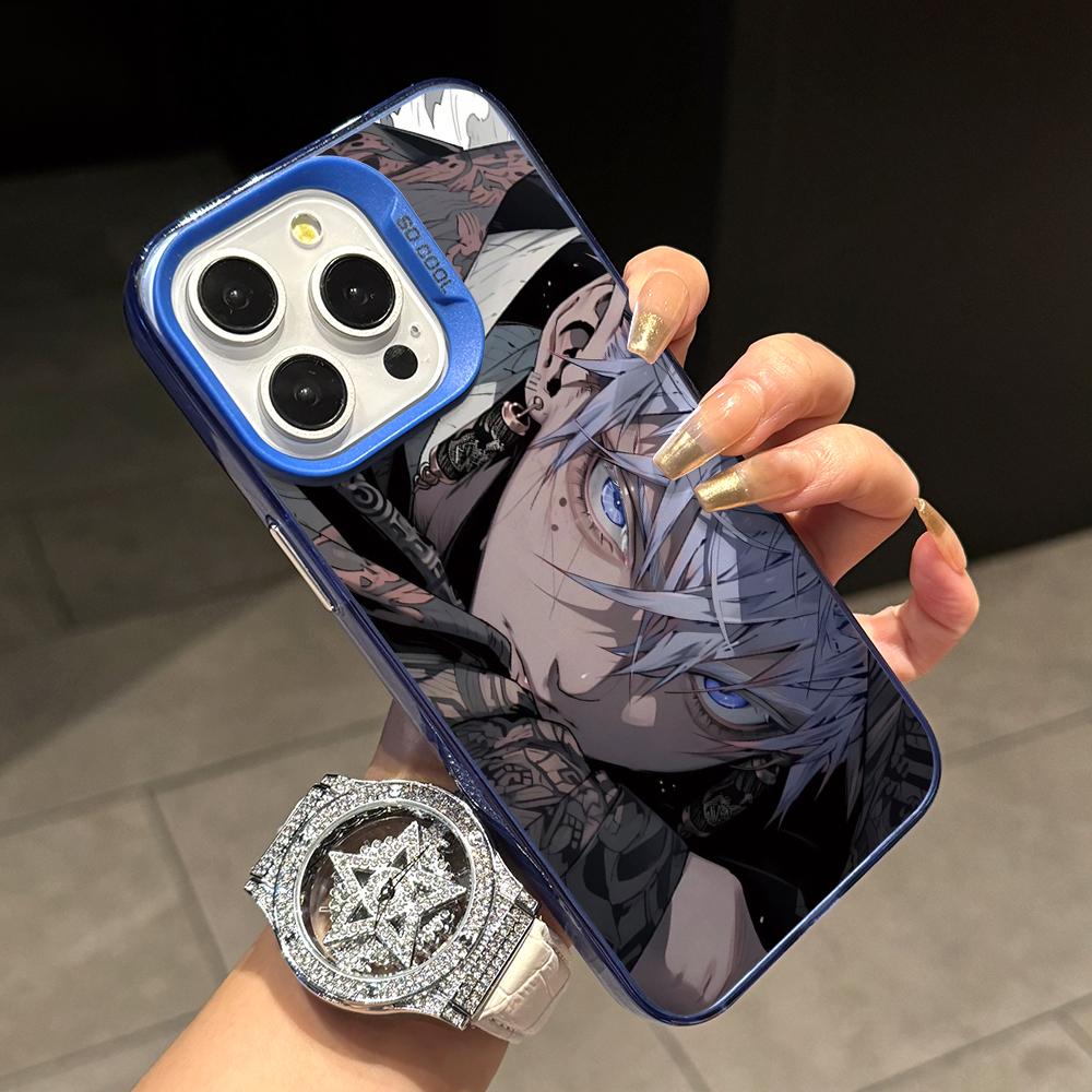 Jujutsu Kaisen Gojo Satoru Phone Case for Xiaomi Poco X7 X6 X5 X3 F7 F6 F4 F3 GT Pro 4G 5G Matte Silver Hard Cover