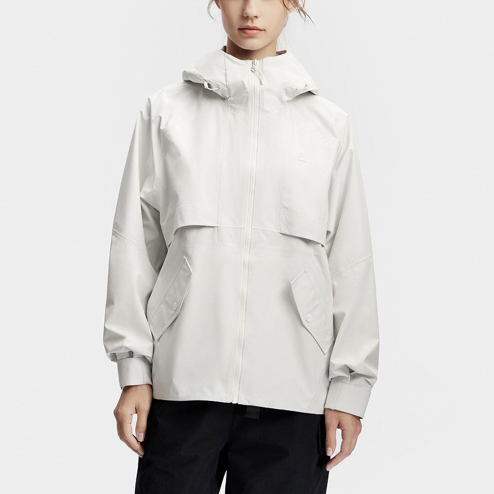 Fila Solid Color Loose Woven Sports Jacket Women Jackets Cloud-White A11W417709F-WT