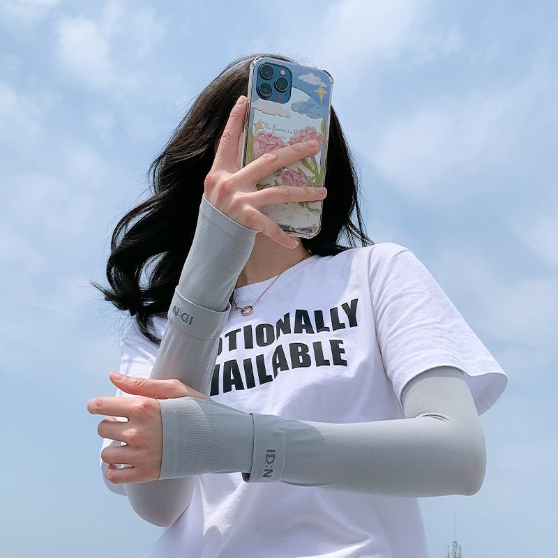 Summer Breathable Outdoor Sports Sun Protection Sleeves, New Lightweight Ice Silk Cycling Sun Protection Sleeves for Women, UV Protection