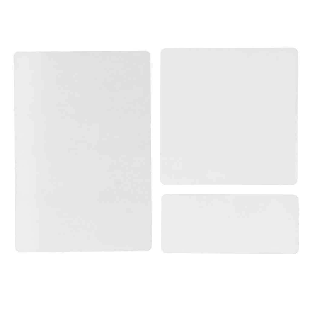 3Pcs Die Cutting Pad 22x15cm 15x15cm 15x6.5cm Plastic Standard Die Cutting Machine Plate