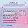 KiiBOOM X Elyxirine Digital Dreams Pastel Y2K Keycap Set MOA Profile PBT Keycaps for Mechanical Compatible with and Layouts (144 Keys) Keyboards,